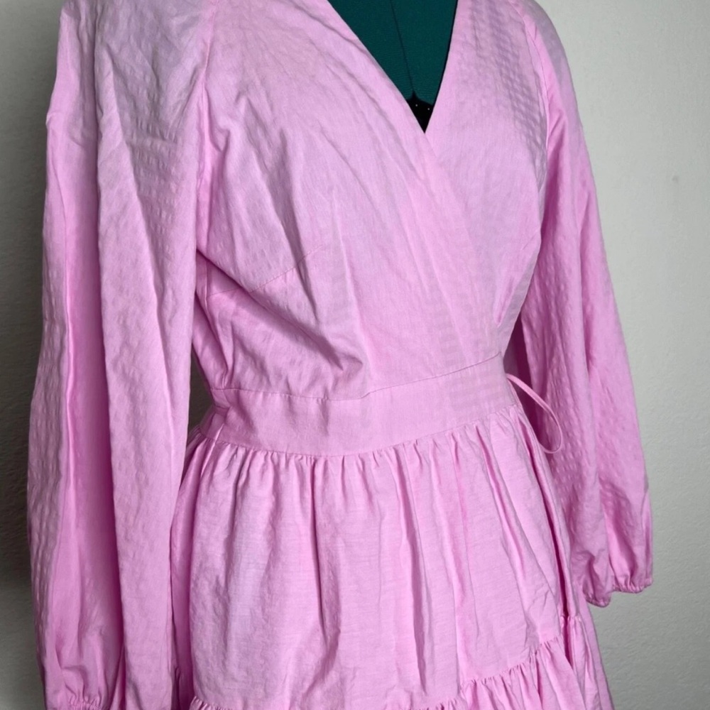 Gianni Bini Pink Wrap Dress - size Medium